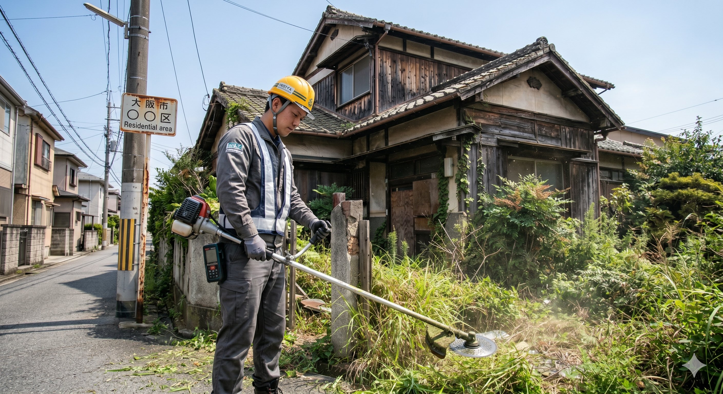 草刈り作業